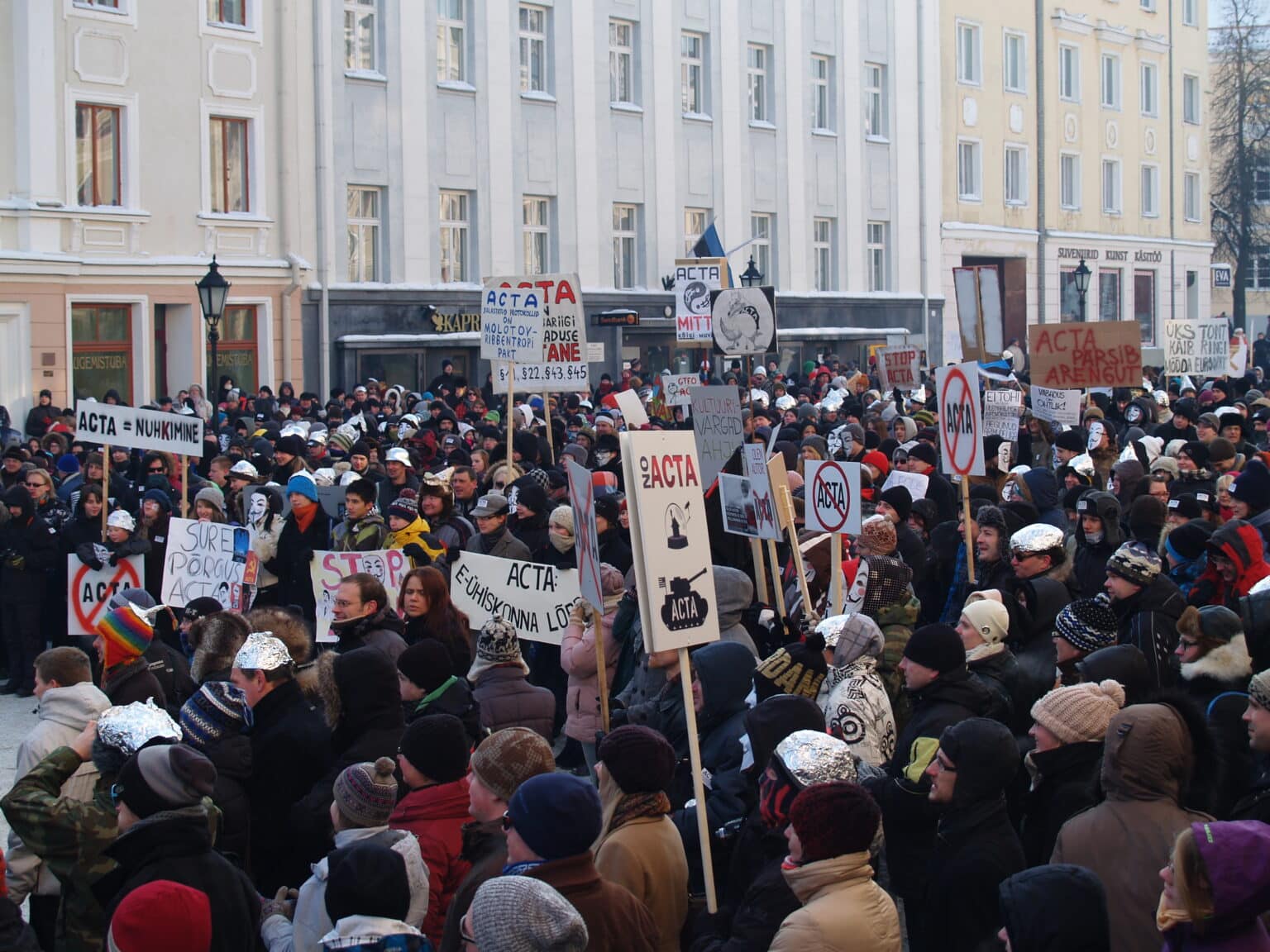 Gorsel19 Anti ACTA demonstration in Tartu